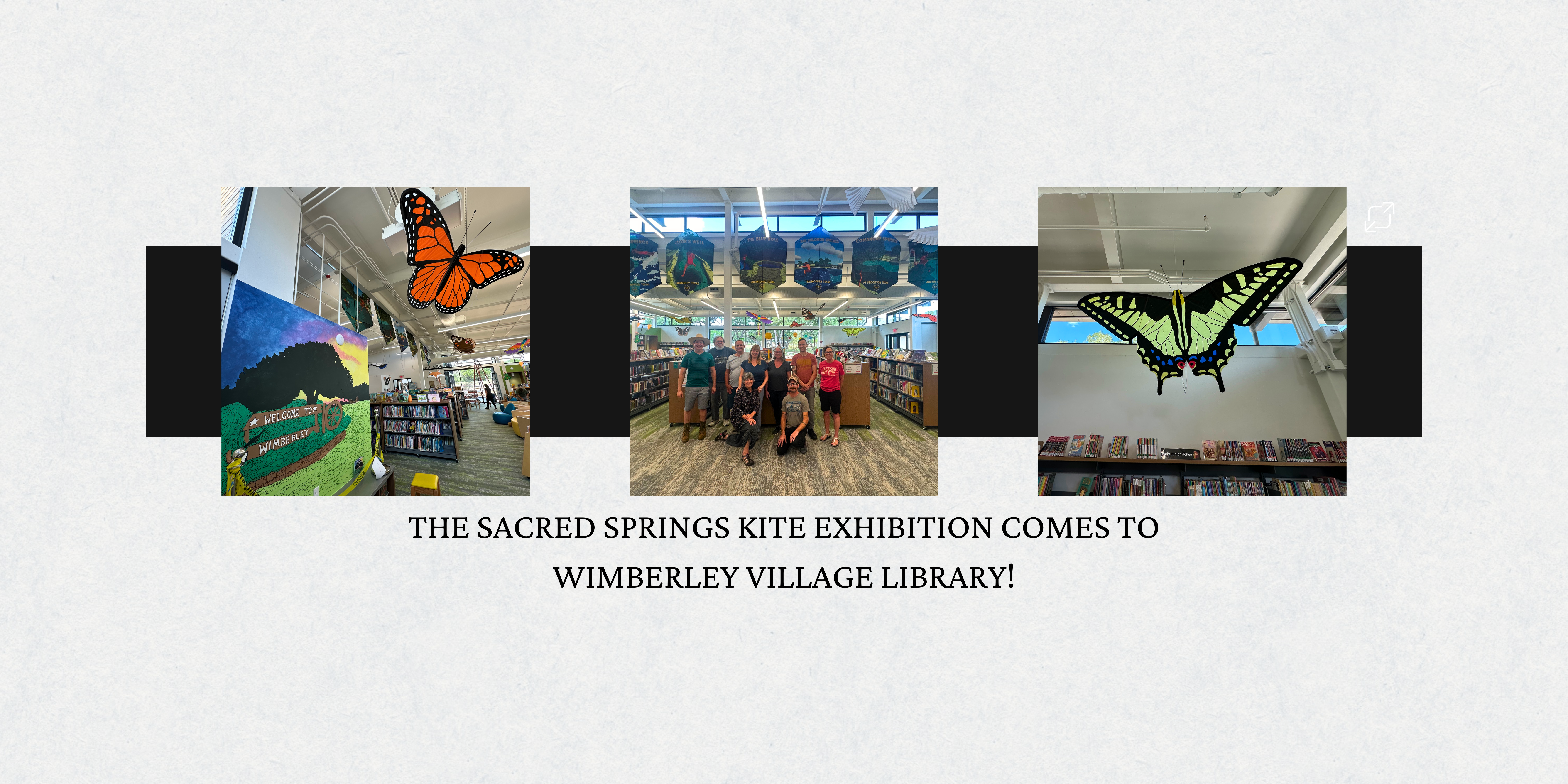 The Sacred Springs kite exhibition comes to Wimberley village library (1)